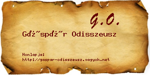 Gáspár Odisszeusz névjegykártya